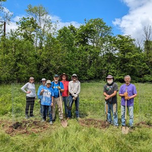 Neshaminy Trailhead Planting May 21, 2024